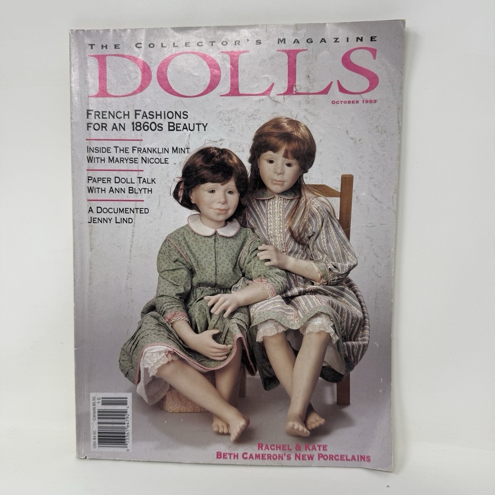 Dolls The Collector's Magazine October 1993 Vintage - French Fashion Paper Doll